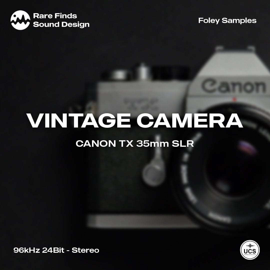 Vintage Canon TX 35mm SLR camera Foley Sound Effects