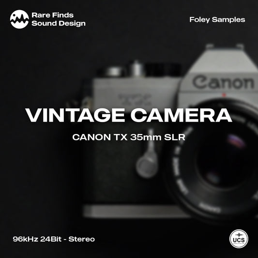 Vintage Canon TX 35mm SLR camera Foley Sound Effects