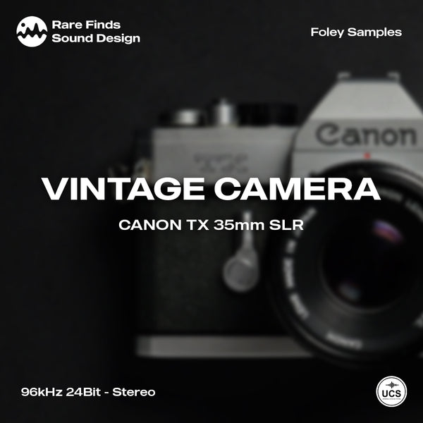 Vintage Canon TX 35mm SLR camera Foley Sound Effects